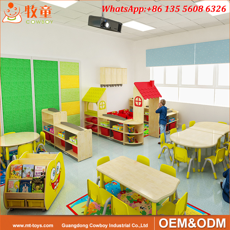 Mordren Preschool Kindergarten School Classroom Wooden Furniture for Sale