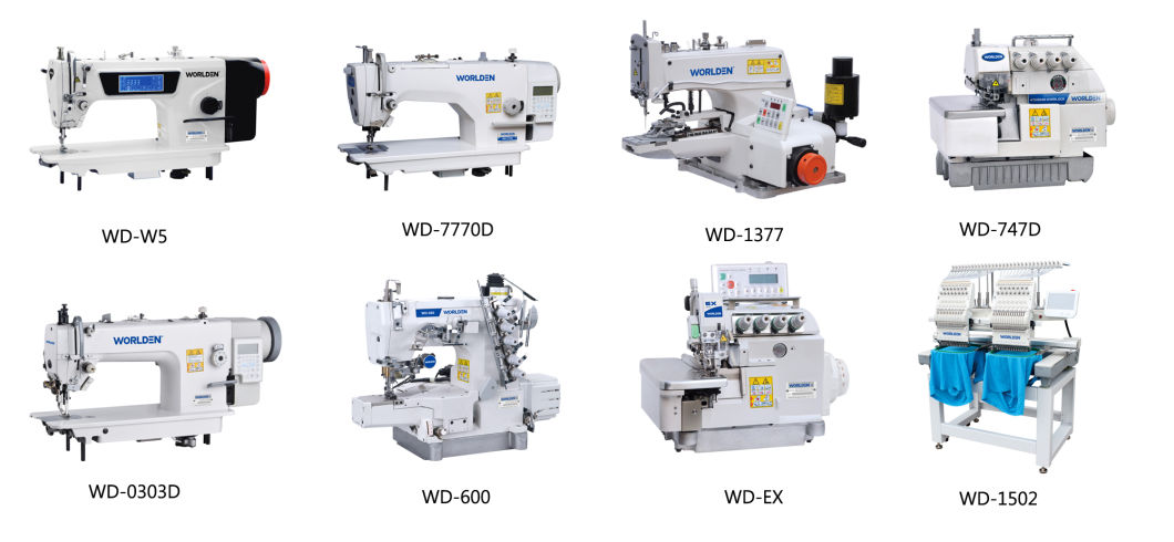 Wd-8422D High-Speed Double Needle Lockstitch Sewing Machine with Direct Drive
