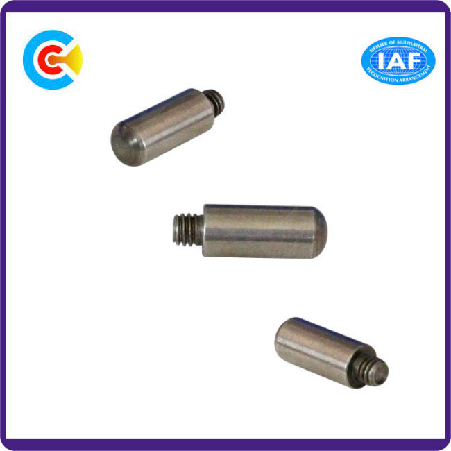 M6 DIN/ANSI/BS/JIS Carbon-Steel/Stainless-Steel Non-Standard Round Head Cylindrical Fixed Pin Screw