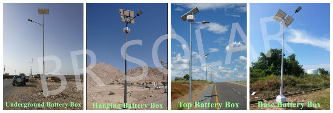 3-5 Years Warranty 30W-60W Solar Light with PV Panel