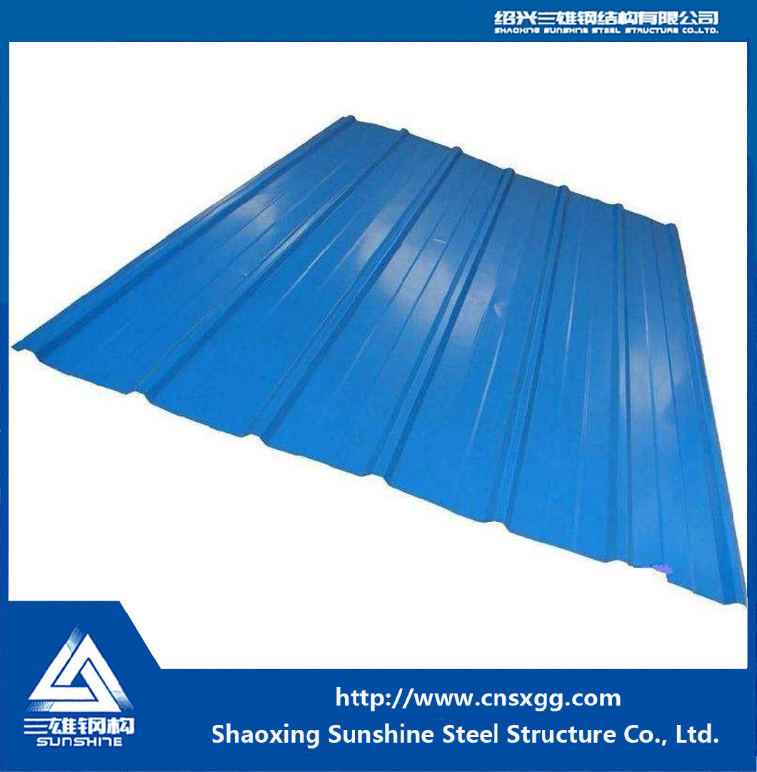 Single Wall Galvanized Corrugated Steel Roofing Sheet for Roof