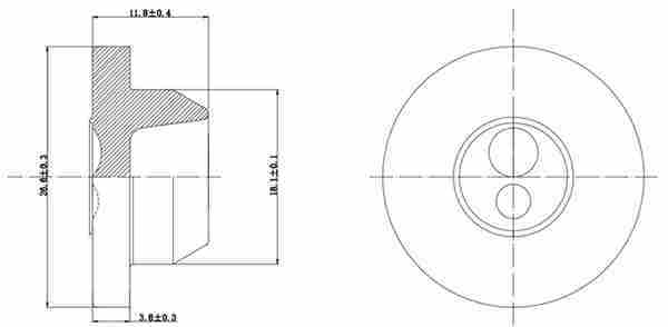 28mm Pharmaceutical Butyl Rubber Stopper for Infusion Bottle