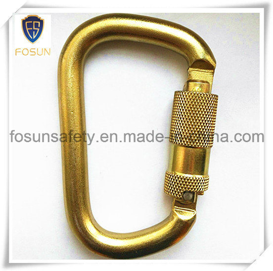 40kn Auto Locking D Carabiner for Rock Climbing Mountaineering