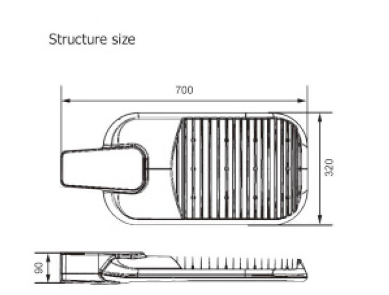 Hot-DIP Galvanized Steel Outdoor Light Solar LED Street Lamp