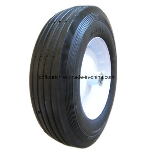 10X4 Inch Solid Rubber Powder Wheel for Wheel Barrow