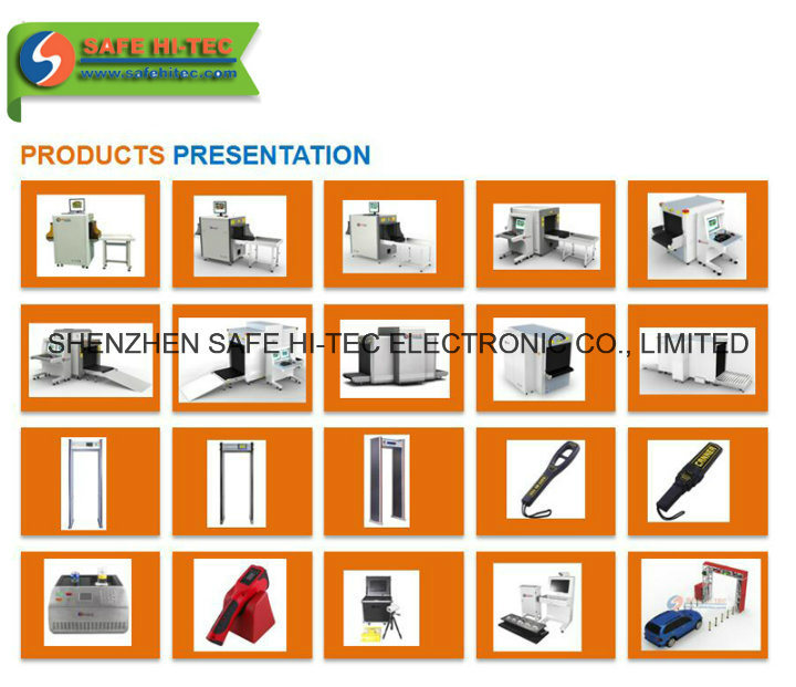 SAFE HI-TEC Baggage & Luggage Airport Security Inspection Explosives X-ray Metal Detector Screening Scanning Machine with UK Detector Board