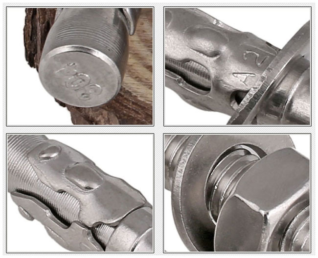 Stainless Steel Full Threaded Hexagon Wedge Anchor Bolt