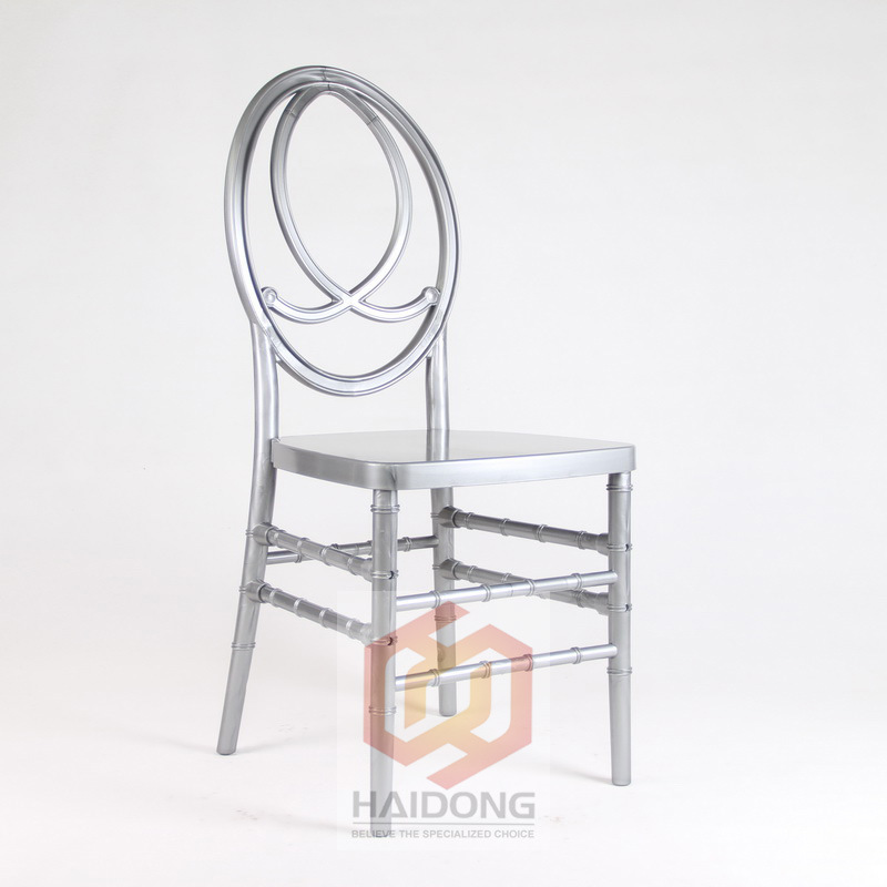 Stackable Hotel Silver Plastic PC Resin Infinite Phoenix Dining Chair