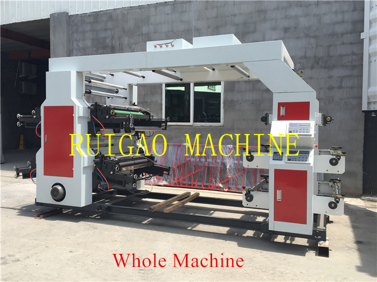 High Speed Six Color Paper Bag Film Flexo Printing Machine