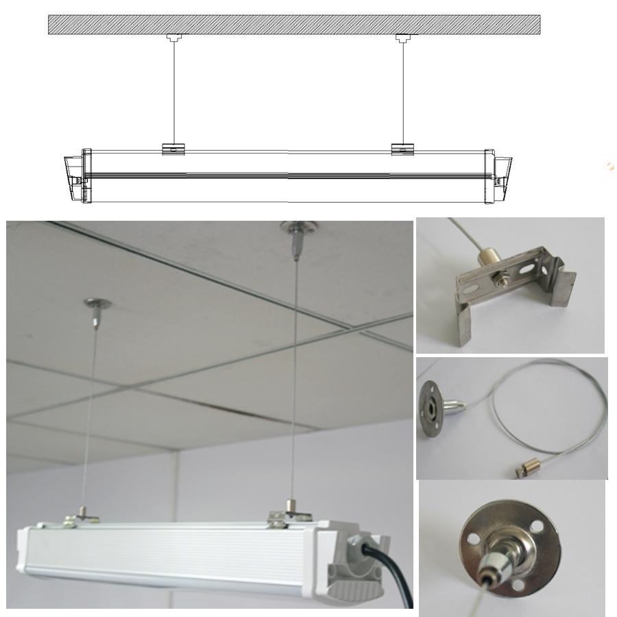 20W 2FT T8 LED Light IP65 Office Warehouse Tunnel Lighting IP65