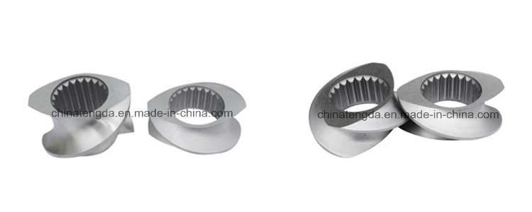 Screw Elements and Barrel for Plastic Extruder