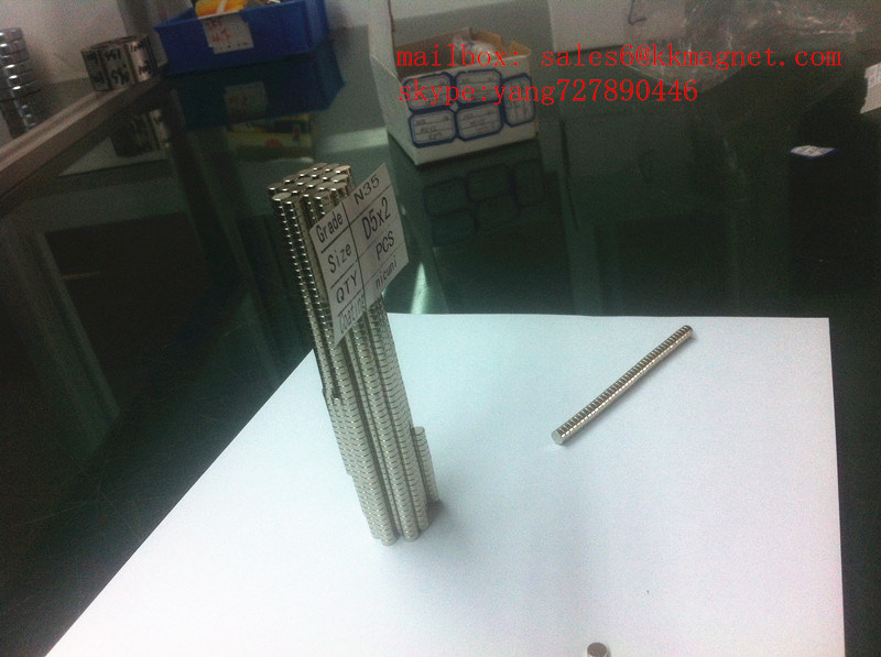 Neodymium Permanent Magnet N35 D5X2mm d5X2mm coating NI-CU-CU
