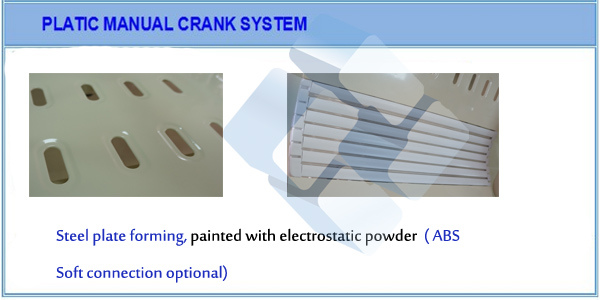 Double Roll Manual Medical Hospital Bed with Mute Casters