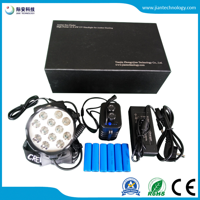 72W New Ultra Brightness Highest Power LED UV Flashlight