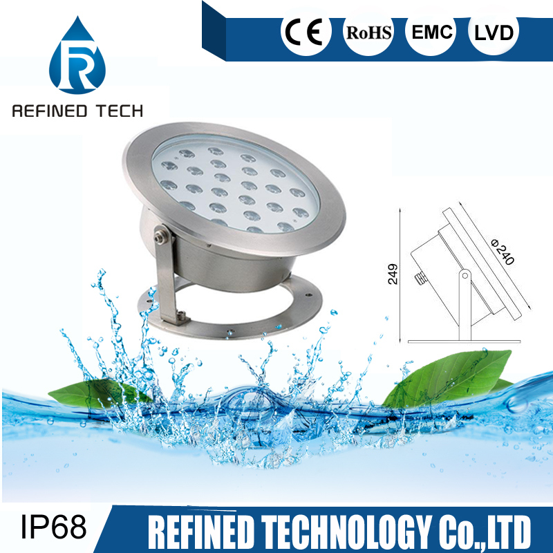 IP68 RGB LED Underwater Spotlight LED Fountain Light LED Flood Light