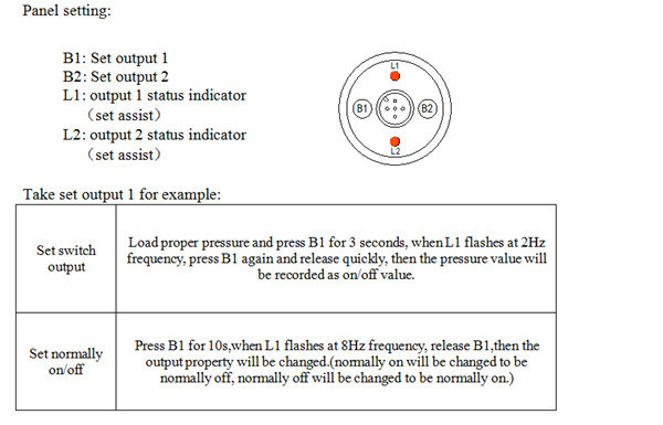 Digital Pressure Switch with Function of Measurement, Output and Control