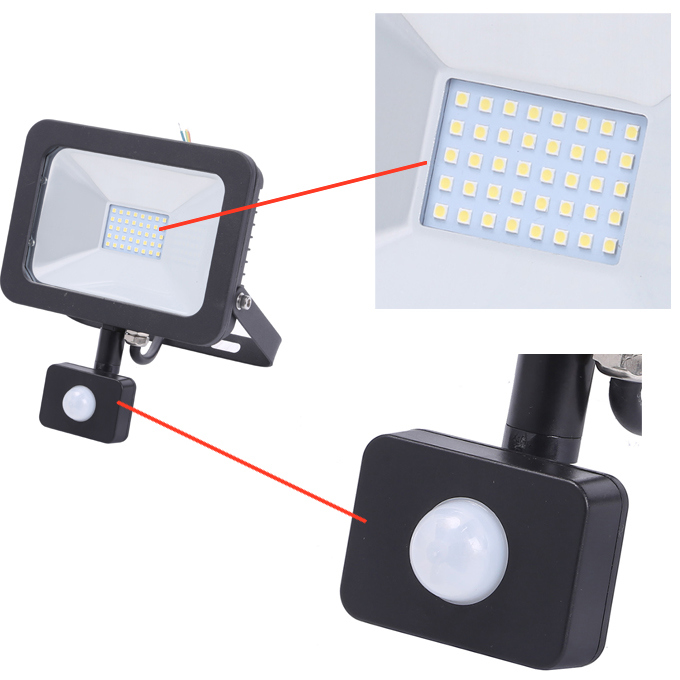 Ultra-Thin LED Outside Flood Lights Sensor Outdoor Flood Lights LED (SLFAP53)