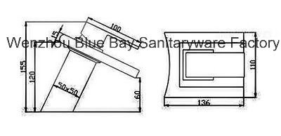 Ce Single Handle Glass Basin Mixer for Bathroom