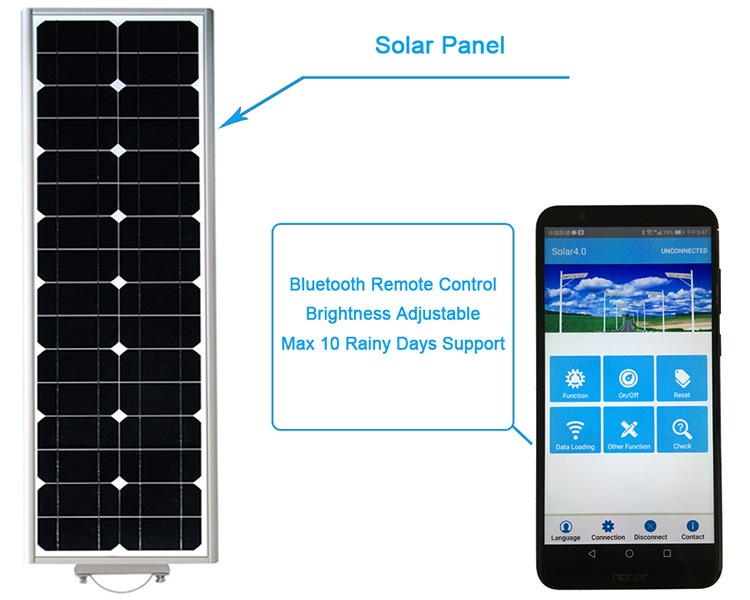 30 Watt LED Street Light Solar Powered Outdoor Lighting