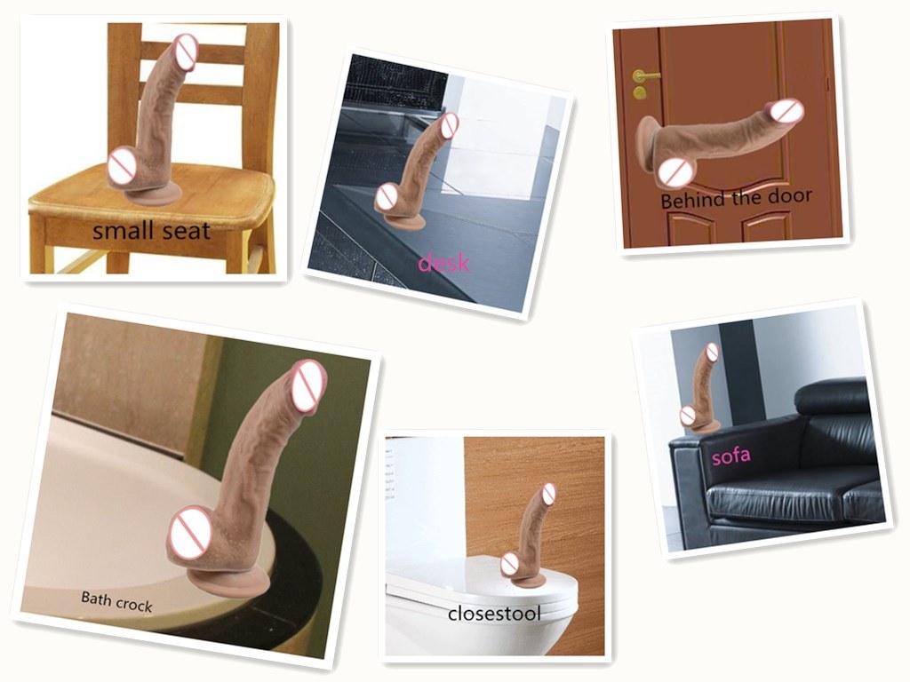 Dildo with Balls with Realistic Glans Penis G Spot Adult Sex Toys