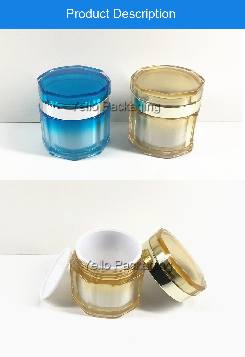 Wholesale 50g Luxury Acrylic Cosmetics Jar