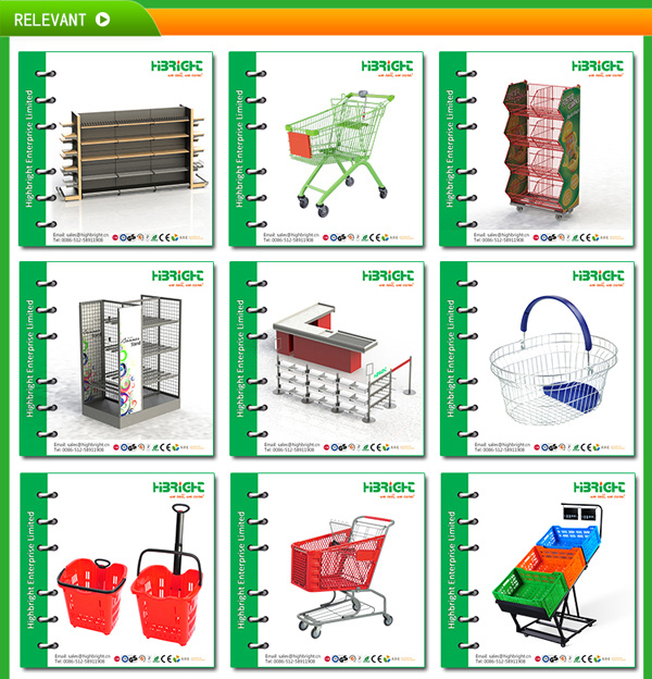 100L Supermarket Grocery Store Plastic Shopping Cart