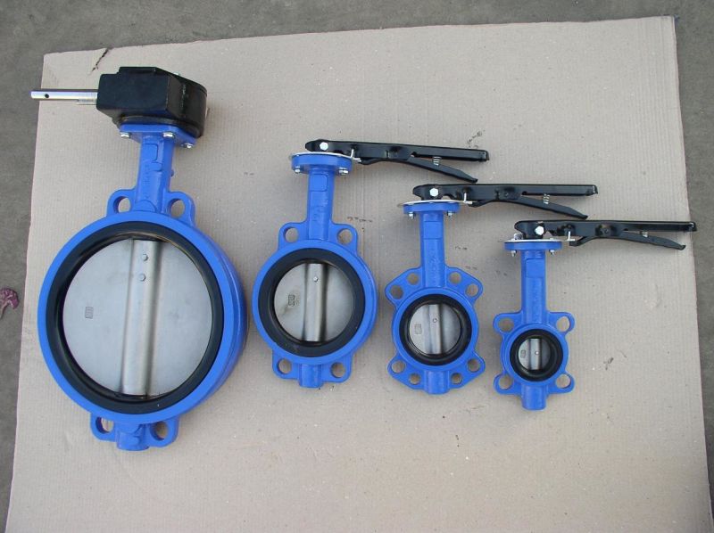 Cast Iron Wafer Center Line Butterfly Valve, Lever Operator