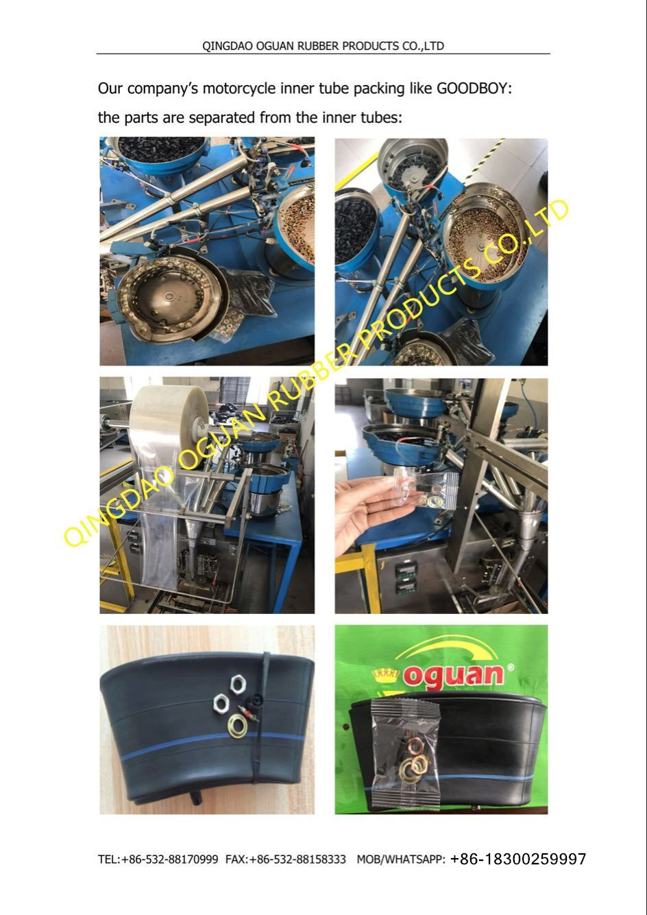 Chinese Butyl Rubber Three Wheel Motorcycle Inner Tube (2.75-18)