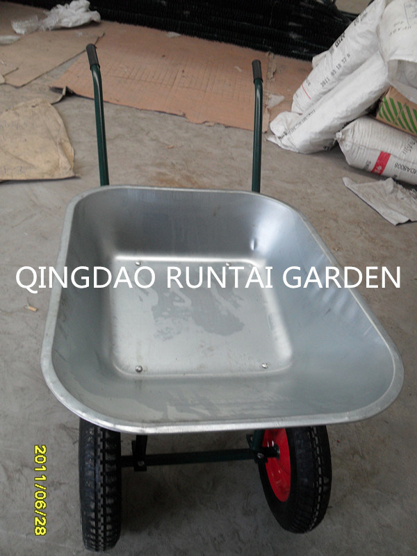 Double Pneumatic Wheels Durable Construction Wheelbarrow (Wb6404W)