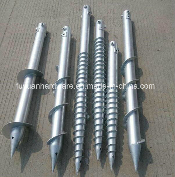 Hot Dipped Galvanized Steel Small Earth Ground Screw Anchor