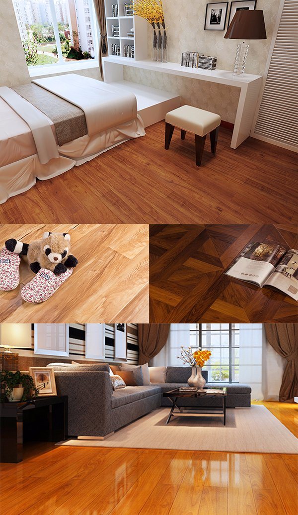 Color Customized Laminate Flooring with High Quality