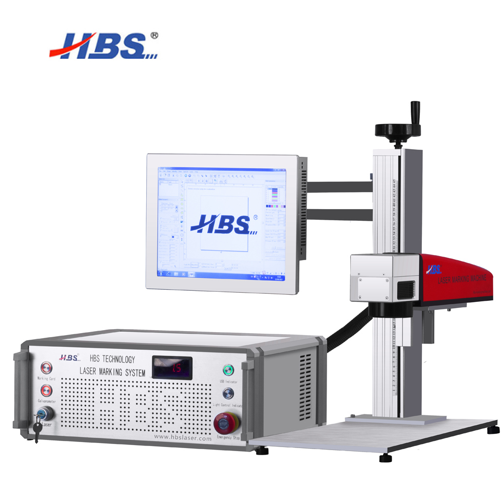 Portable Benchtop Design YAG End Pump Laser Marking Machine for Plastic