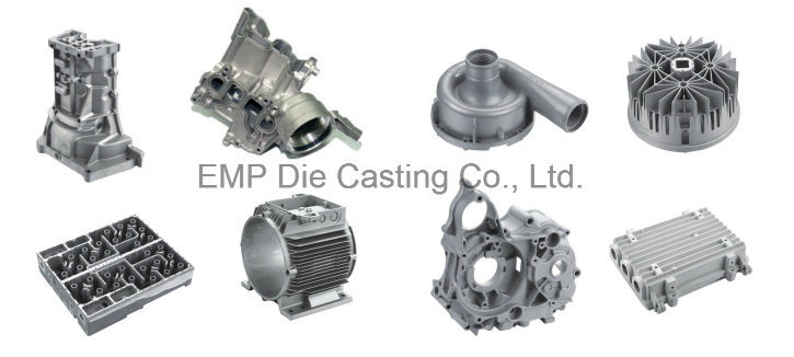 Clear Custom Aluminum Die Casting for Industrial with Black Anodizing