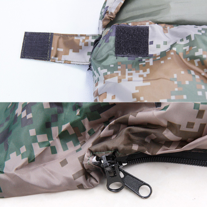 Digital Camouflage Envelope Hooded Sleeping Bag Wolves Envelope Thickening Military Camouflage Sleeping Bag