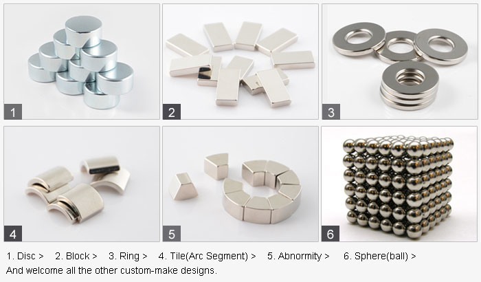 Countersunk Strong N52 Sintered Permanent Neodymium Magnet with Hole