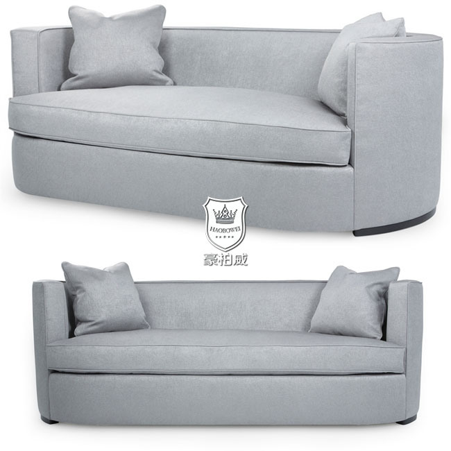 Charming Fabric Loveseat Sofa in Couple Room