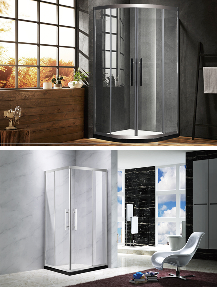 Popular Luxury Shower Cabin Frameless Sliding Glass Shower Room