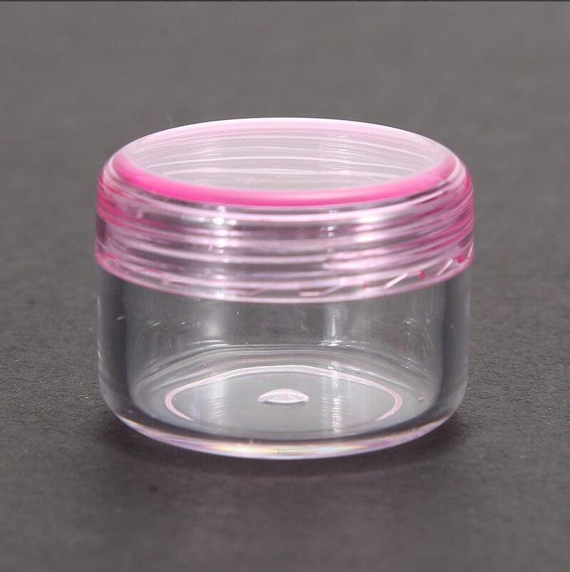 Small 3G, 5g Plastic Cosmetic Jar Plastic Transparent Case