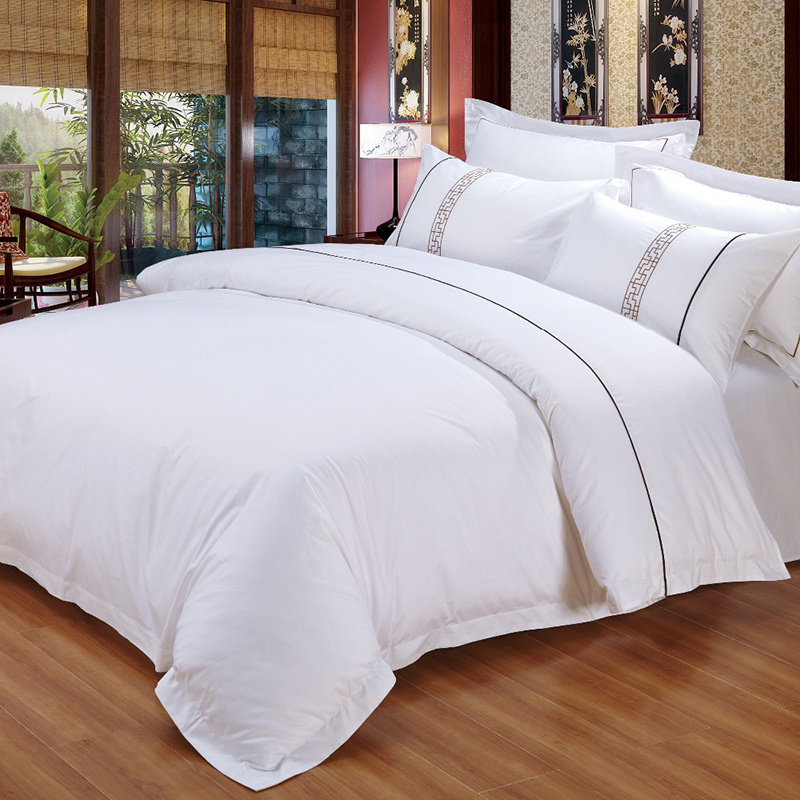 Luxury Hotel 100% Cotton Bed Cover Bedding Set Bed Linen