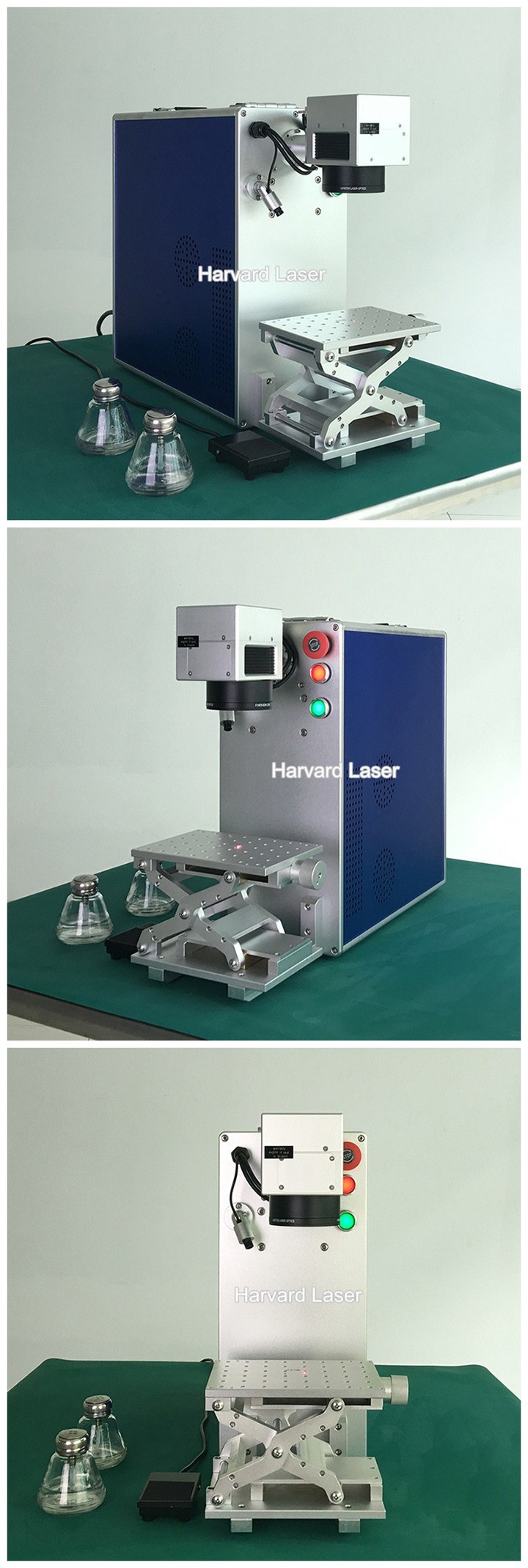 CNC 20W/30W Fiber Copper Brass Aluminum Laser Marking Machine for Metal/Stainless Steel