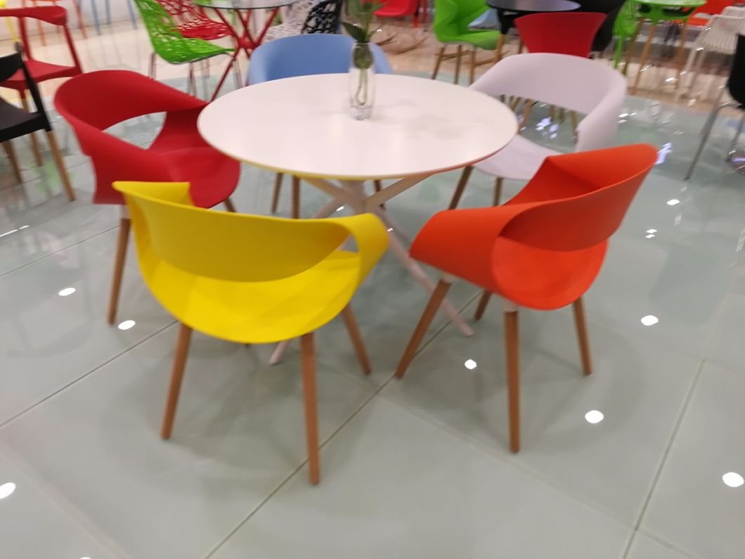 2018 New Modern Dining/Restaurant Plastic Table Chair for Dining