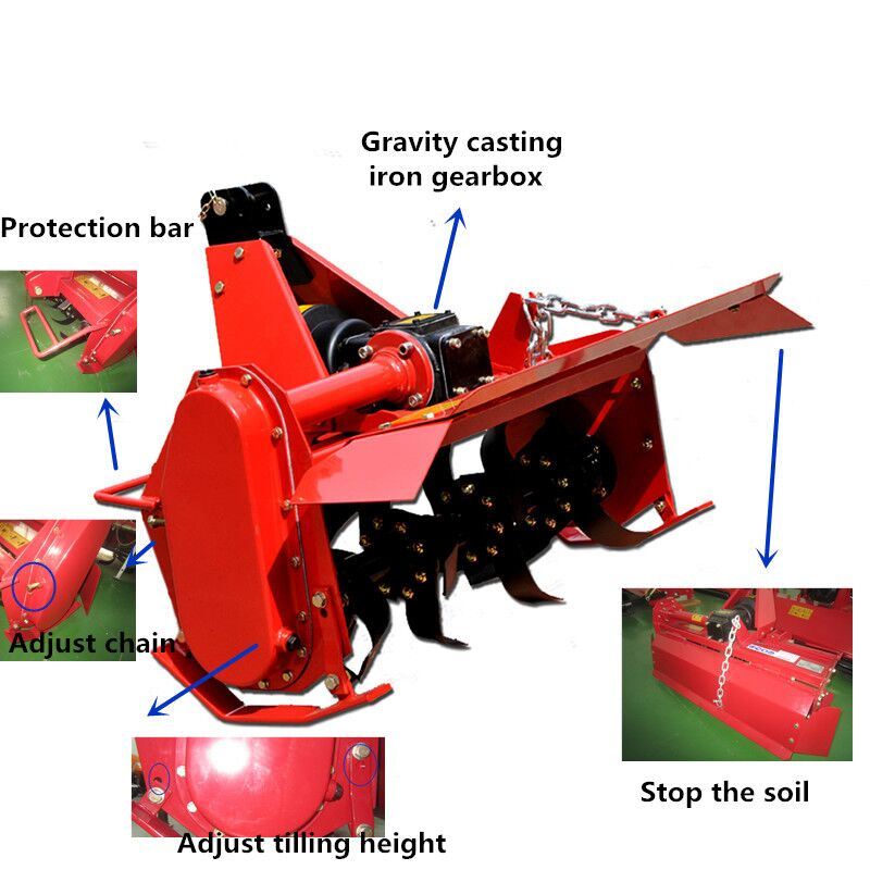 Garden Tractor Used Mini Power Italy Rotary Tiller