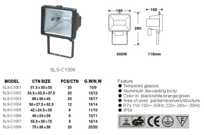 Factory Es20 Motion Sensor 6000K LED Lamp 10W Waterproof 110V LED Flood Light Fixture