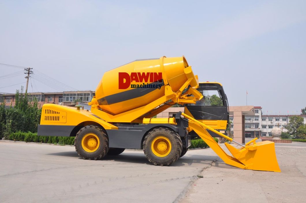 1.5m3 Auto Self Loading Concrete Mixer Truck with PLC Weighing System