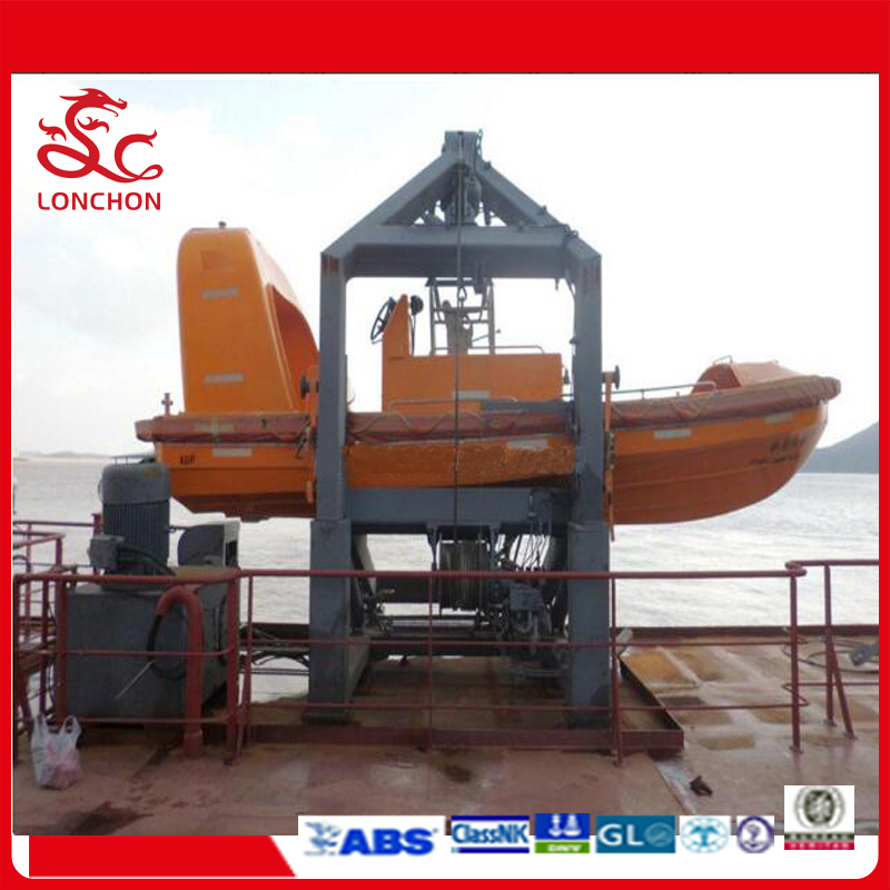 Free-Stading a-Frame Type Davit for Rescue Boat