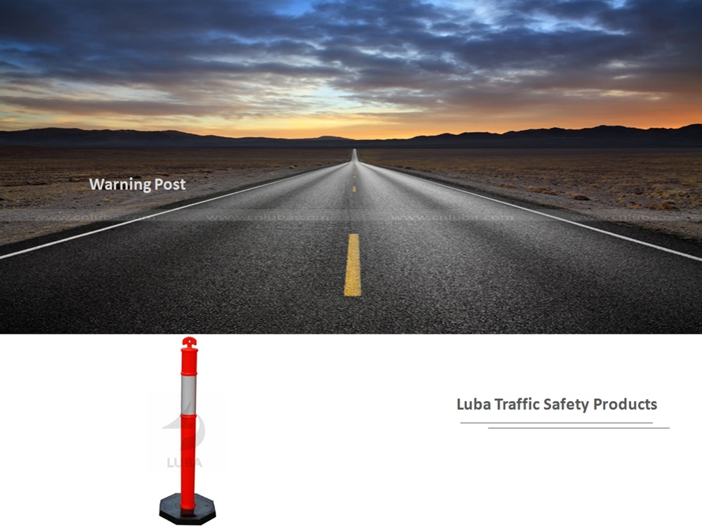Black Base Plastic T-Top Road Safety Warning Posts