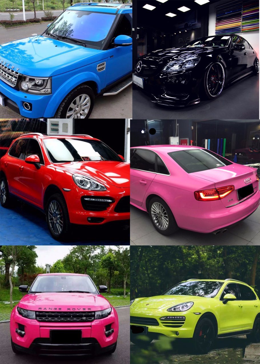 Tsautop 1.52*20m Candy Colorful Super Gloss Car Wrap Vinyl