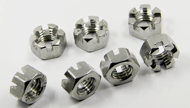 DIN 935 Stainless Steel 304 Slotted Hexagon Nut