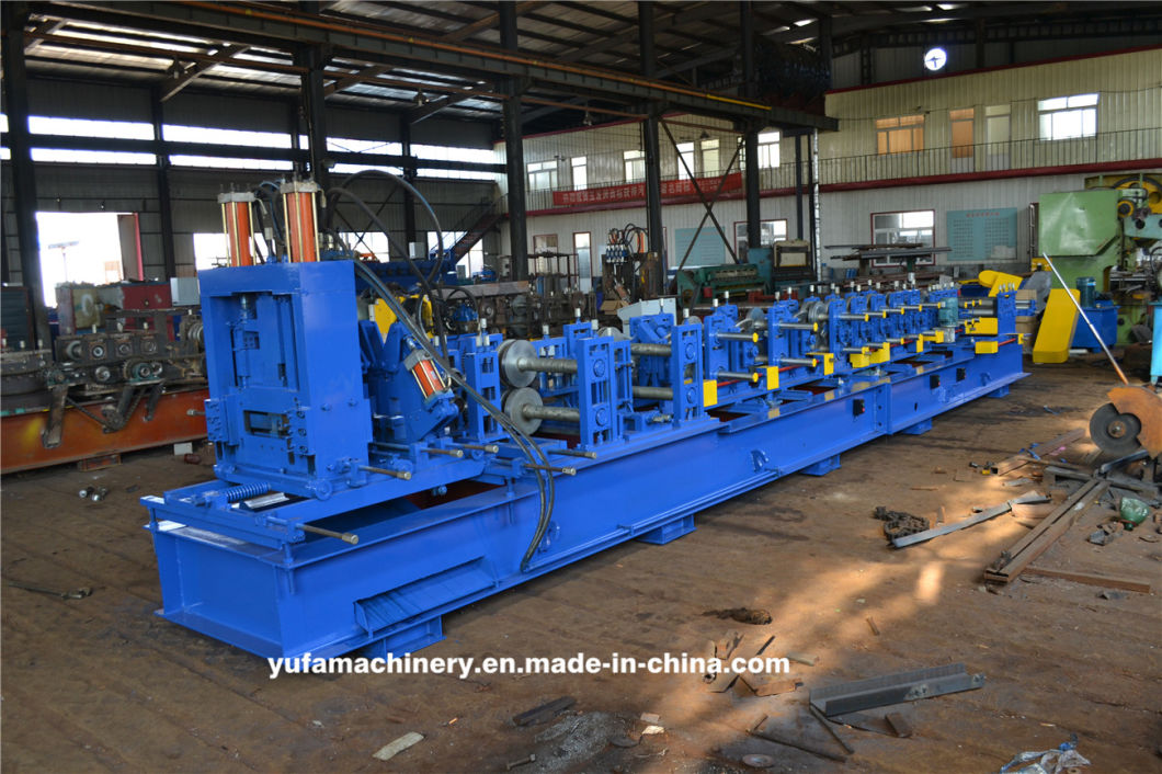 High Speed Galvanized Steel Roofing C/Z Purline Interchangeable Roll Forming Machine