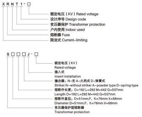 Xrnt Type High Voltage Fuse for Transformer Protection